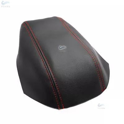 For Volvo S70 V70 C70 93-01 Center Console Armrest Micro Leather Cover Black+Red • $12.49