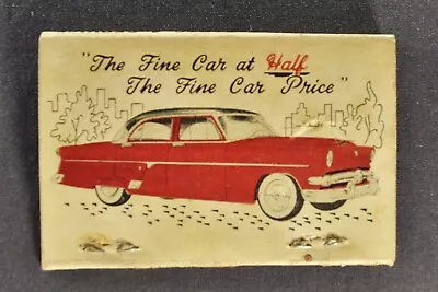 Ford Matchbook Cover 1954 Customline Fordor 1953 F-1 Pickup Truck Original • $9.95