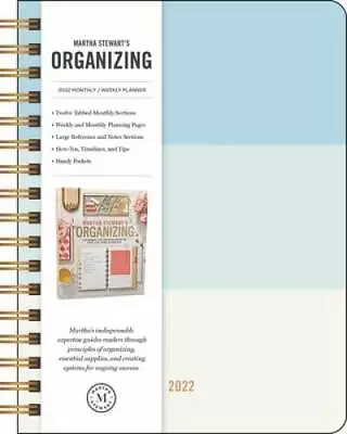 Martha Stewarts Organizing 2022 MonthlyWeekly Planner Calendar - GOOD • $15.63