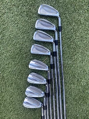 MACGREGOR TOURNEY VIP FORGED 3-PW IRONS GOLF CLUBS Rifle S-Flex RH • $125