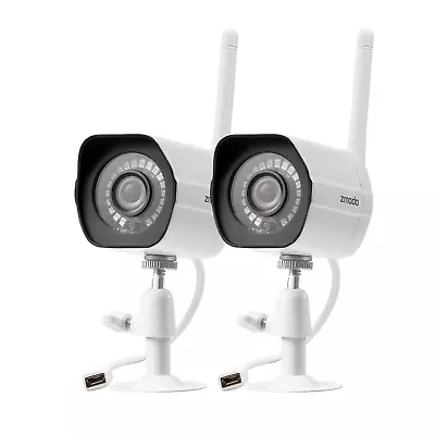 Zmodo 1080p WiFi Indoor/Outdoor Home Security Cameras With Night Vision *2-Pack* • $37.99