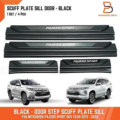 $71.95 • Buy Matteblack Scuff Plate Door Sill Protector FIT Mitsubishi Pajero Sport 2015-2022
