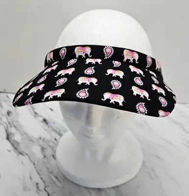 Vera Bradley Sun Visor Retired Pink Elephant Tennis Golf Outdoor Sports Visor • $14.47