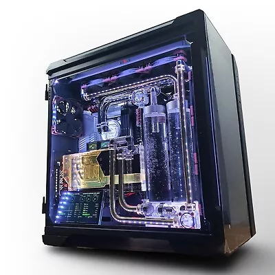 METAL WATERCOOLED GAMING PC VIXIA CUSTOM  RTX 4090 INTEL I9 14900K NVME 2TB • £6800