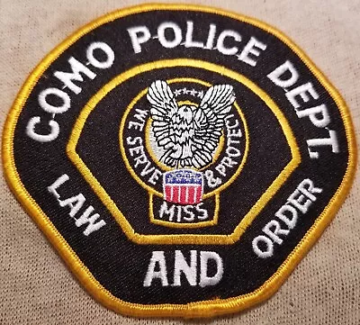 MS Como Mississippi Police Shoulder Patch • $4.95