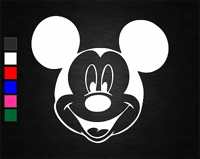 Mickey Mouse Face Disney Vinyl Decal Sticker Car/van/wall/door/laptop/tablet • £2.11
