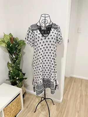 Cecilie Copenhagen Livia Ying Yang Mini Dress • $120