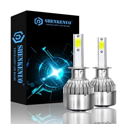 H1 LED High/Low Beam Bulbs Headlight Conversion Kit Super Bright 8000K Ice Blue • $17.75