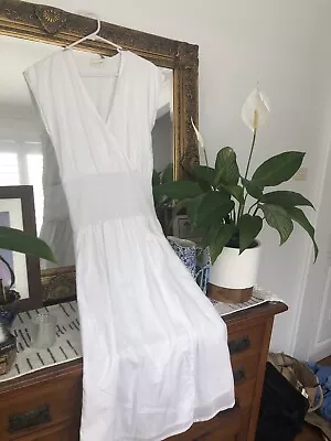 Zulu And Zepher 12 Dress White Ideal Beach Cover Up • $50