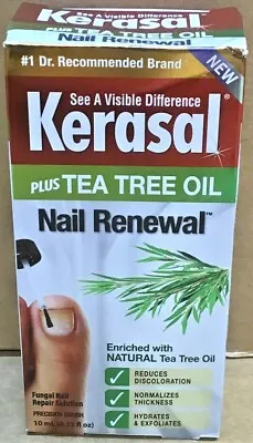 Kerasal Nail Renewal Plus Tea Tree Oil Fungal Nail Repair Solution D21 • $16.99