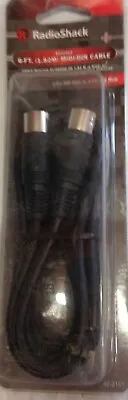 RadioShack 6-FT 1.82 M MIDI / DIN Cable 5-Pin DIN Male To Male 42-2151 NEW  | 01 • $10