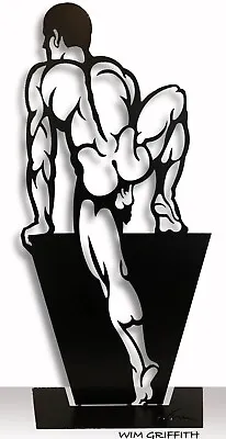ASCEND 23 Inch By Wim Griffith  Steel Sculpture Male Nude  Gay Art • $250
