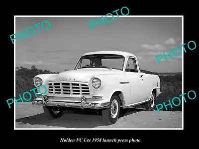 Old Postcard Size Photo Of 1958 Holden Fc Ute Launch Press Photo 1 • $8