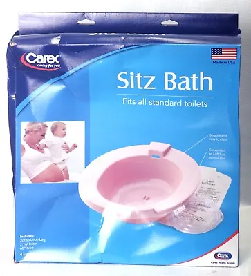 Sitz Bath Over The Toilet Perineal Soaking Bath Carex Health P70800 Made In USA • $14.95