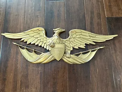 American Eagle Patriotic Bird Cast Sexton 27  Wing Span Vintage Wall Decor USA • $55