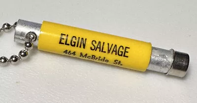 Vintage Elgin Illinois Salvage Scrap Metal Junk Yard Junkyard IL Magnet Keychain • $38.49