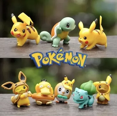 £8.99 • Buy Pokemon Pikachu 8 Piece Cake Topper Figure Set
