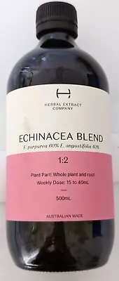 Herbal Extract Company ECHINACEA Tincture Liquid 500ml 1:2 Practitioner Grade • $98.95
