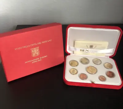 Vatican Proof Annual Coin Set 2015 8 Coins + 50 Euro Gold Coin New In Box • $1199