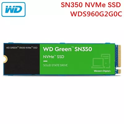 SSD WD Green SN350 960GB M.2 2280 NVMe Internal Solid State Drive WDS960G2G0C • $109.95