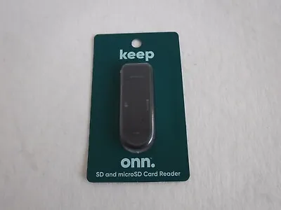 ONN SD MicroSD Card Reader Combo USB USB-C & Micro-USB Connector • $9.49