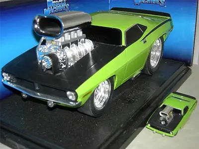 70 Cuda From Build It Kit Lite Green 1/64 & 1/18 Scale Cars  Musc.mach.mib1:18 • $81.99