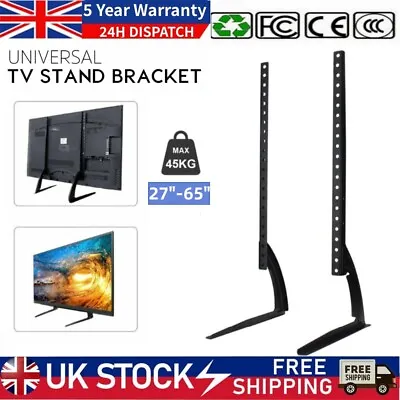 Universal Table Top TV Stand Base VESA Pedestal Mount Bracket 14 -65  LCD LED 3D • £13.99