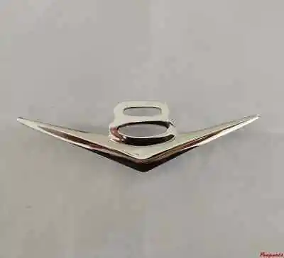 Chrome V8 Vintage Logo Trunk Metal Emblem Badge Ford Chevrolet F100 • $40