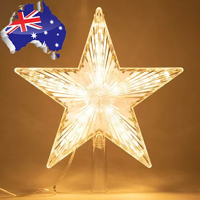 LED Star Light Christmas Tree Topper Treetop Lights Xmas Ornament Party Decor • $12.89