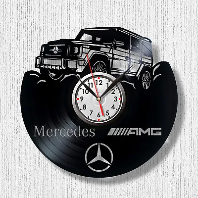 Clock Mercedes AMG Clock Car Clock Vinyl Clock Black Wall Clock • $25.76