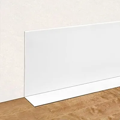 Vinyl Baseboard Molding Vinyl Wall Base Trim 4 Inch 5  (W) X 19.68' (L) 1 White • $38.41