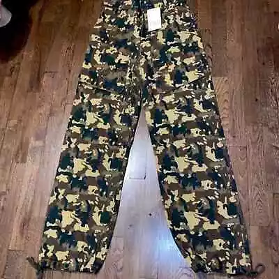 NWT Zara Camo Wide Leg Cargo Pants • $54