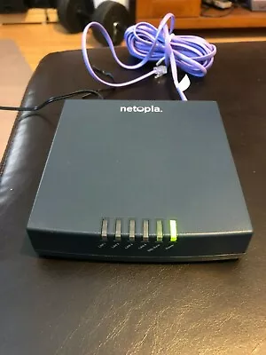 NETOPIA 3346N-002 MODEM ROUTER - DSL - 4 Ports - Managed Switch W/Power Supply • $5