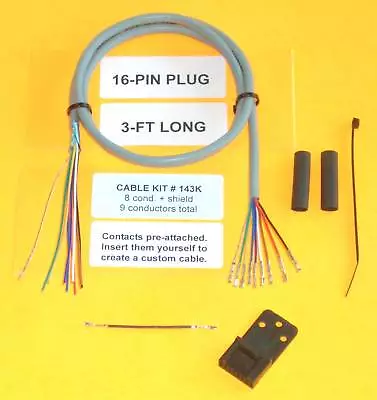 Cable Kit 143K Motorola 16 Pin Maxtrac GM300 Repeater • $12.49