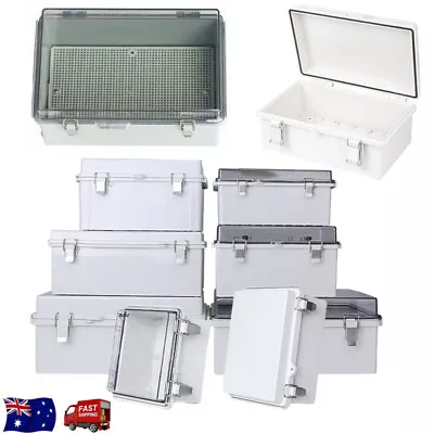 $47.49 • Buy Hinged Lid IP67 Waterproof Electrical Enclosure Junction Box Cabinet Switchboard