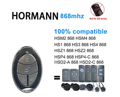 Hormann GARADOR Garage Door Remote Control Key Fob Zapper Transmitter HSE 868Mhz • £9.95