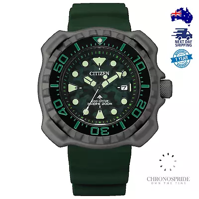 Citizen Marine Promaster Eco Drive Divers BN0228-06W Green Titanium Mens Watch • £268.16