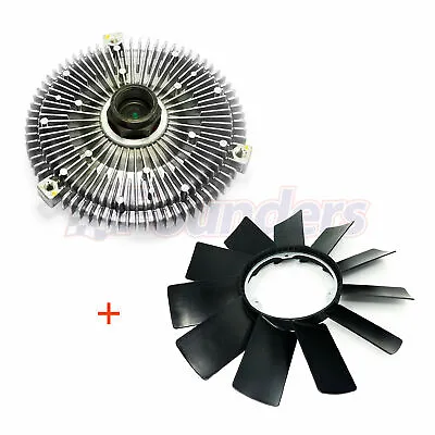 Cooling Fan Blade + Fan Clutch Kit For BMW E36 E46 E53 E34 E32 E39 3 Series X5 • $57.89