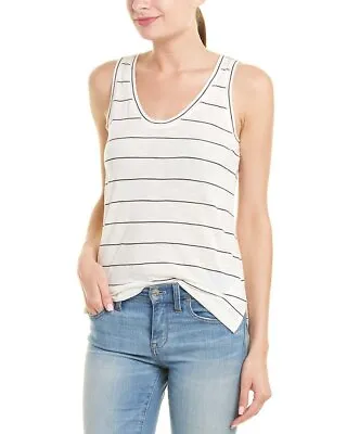E022 Nwt Vince Skinny Stripe Pima Cotton Women Tank Top Size Xs S M L $75 • $24.29