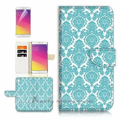 Royal Pattern TPU Phone Wallet Case Cover For Optus X Start 2 - 21400 • $13.99