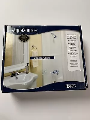 AquaSource Model 3010-501-CH Mobile Home 2-Handle Tub & Shower Faucet Chrome • $40.95