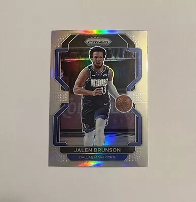 2021-22 Panini Prizm Jalen Brunson Silver Prizm NBA Card #144 Dallas Mavericks  • $0.99