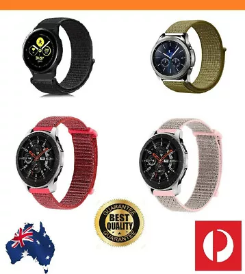 Woven Nylon Sport Loop Wrist Watch Band For Samsung Gear S3/46/42mm/Active/2 • $8.99