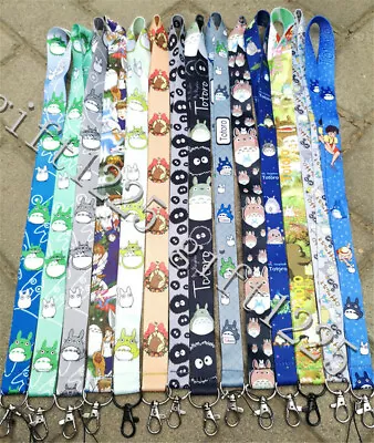 Lot Cartoon Japanese Anime Cat Neck Straps Key Chains Lanyard ID Holder • $11.97