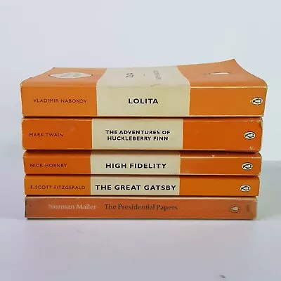 Vintage Penguin Classics 5 Book Bundle Lilita Huckleberry Gatsby Hornby Mailer • $16.02