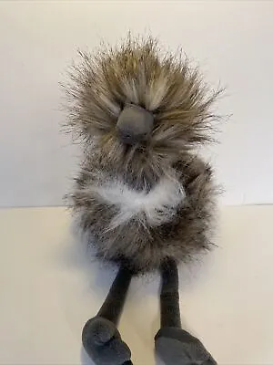 $15 • Buy GANZ Oswald Ostrich Plush Gray Faux Fur 14  Stuffed Animal Toy