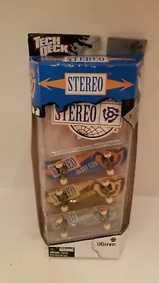 Tech Deck Stereo 96mm 3 Pack Skateboards Fingerboards New In Package • $49.95