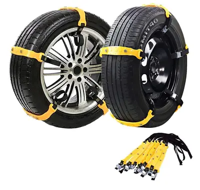 10Pcs Universal Winter Snow Mud Anti-skid Tire Chains Tendon For Car Sedan SUV • $32.67