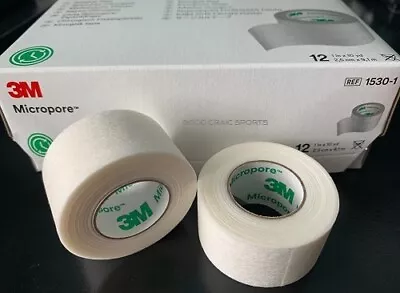 3M Micropore PAPER Surgical Medical Tape 1  X 10 Yds - 1 2 4 6 12 24 Rolls • $6.75