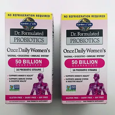 $39.99 • Buy Garden Of Life Dr. Formulated Women's 50 Billion Probiotics - 60 VegeCaps (2x30)